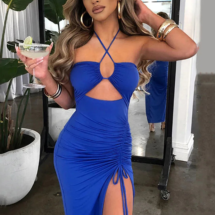 Women’s Backless Bodycon Midi Dress