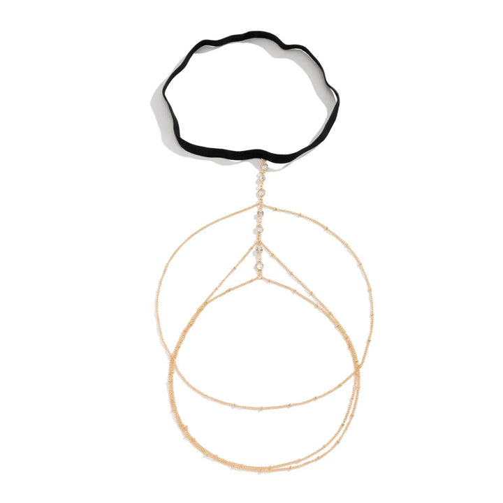 Boho Crystal Thigh Chain for Women