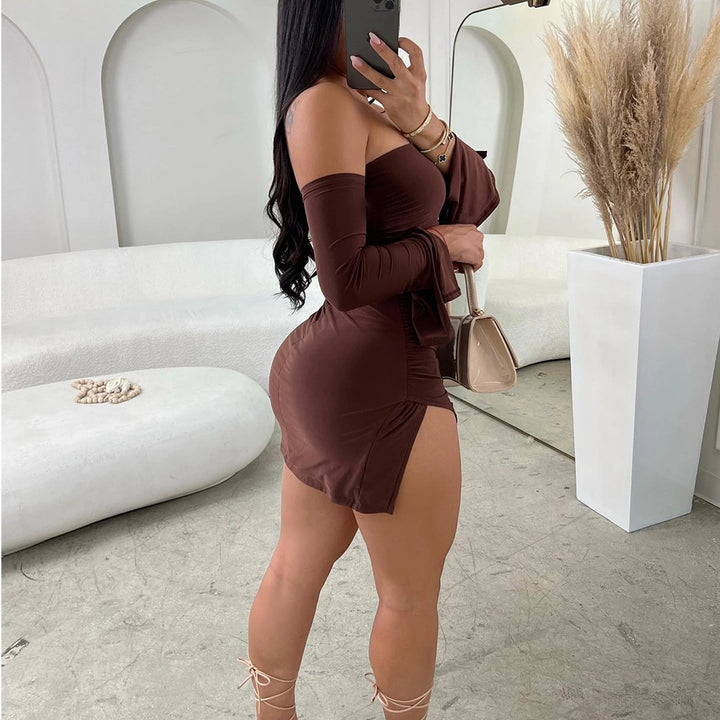 Women’s Strapless Backless Bodycon Mini Dress