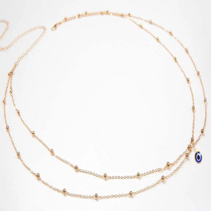 Women’s Double Layer Beaded Waist Chain