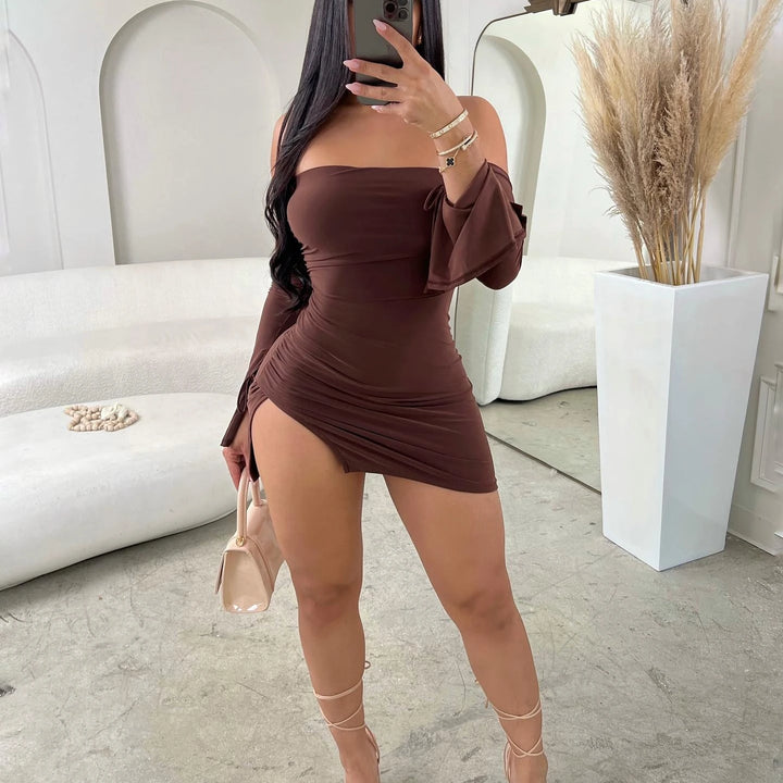Women’s Strapless Backless Bodycon Mini Dress