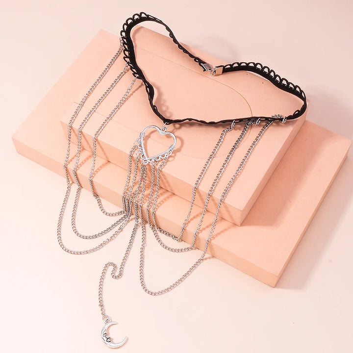 Boho Moon Thigh Chain for Women