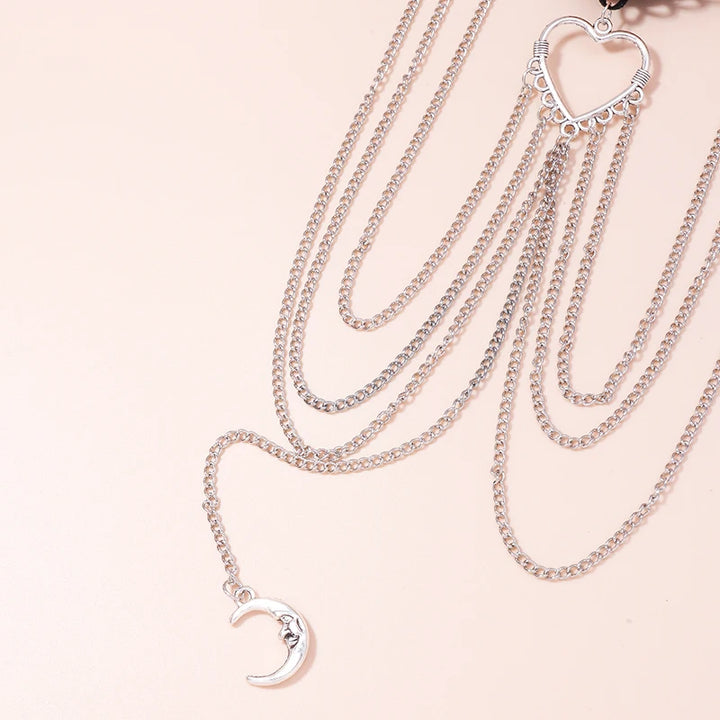 Boho Moon Thigh Chain for Women