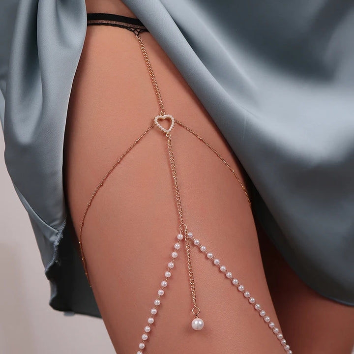 Boho Moon Thigh Chain for Women