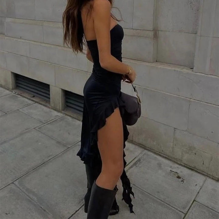 Women’s Strapless Floral Mini Dress