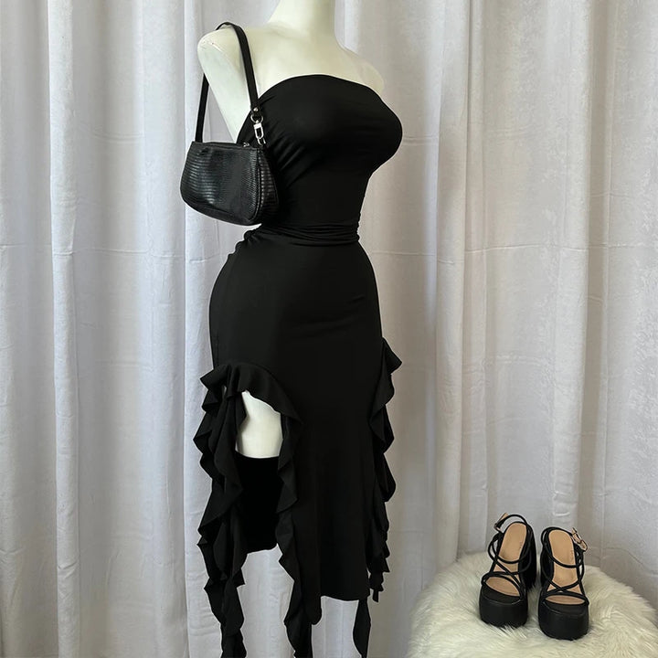 Women’s Strapless Floral Mini Dress