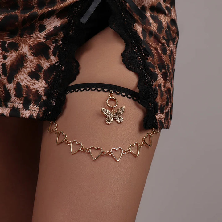 Boho Moon Thigh Chain for Women