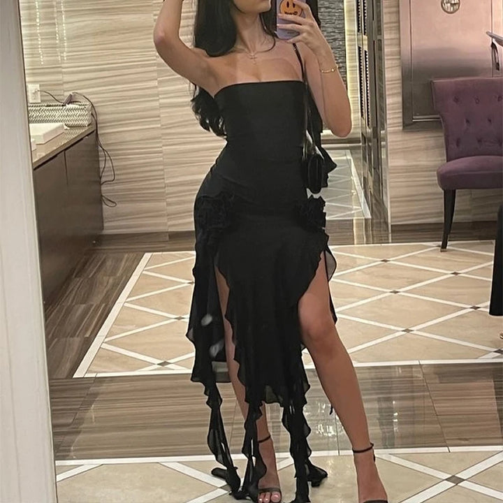 Women’s Strapless Floral Mini Dress
