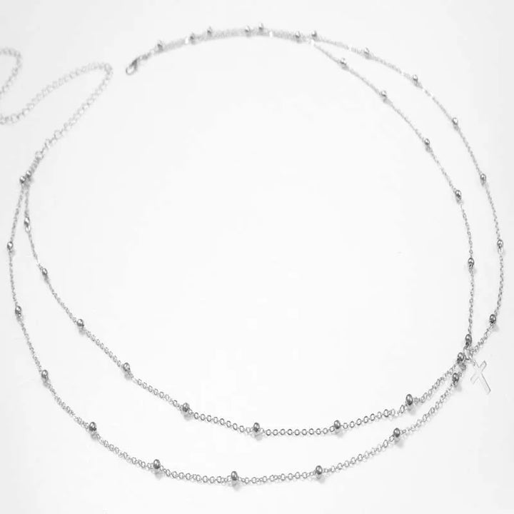 Women’s Double Layer Beaded Waist Chain