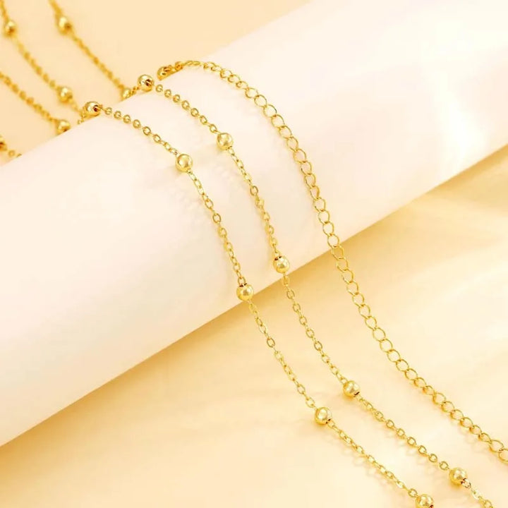 Women’s Double Layer Beaded Waist Chain