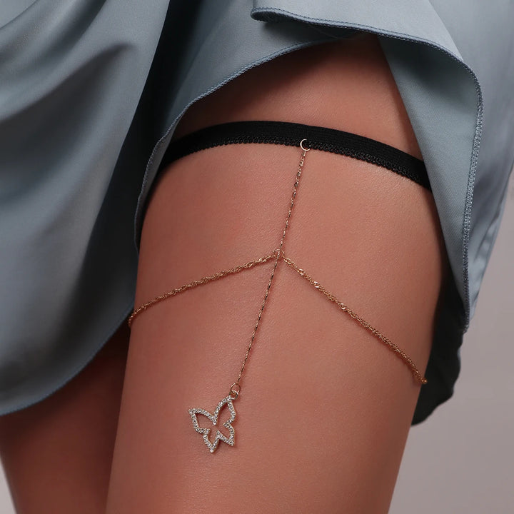 Boho Moon Thigh Chain for Women