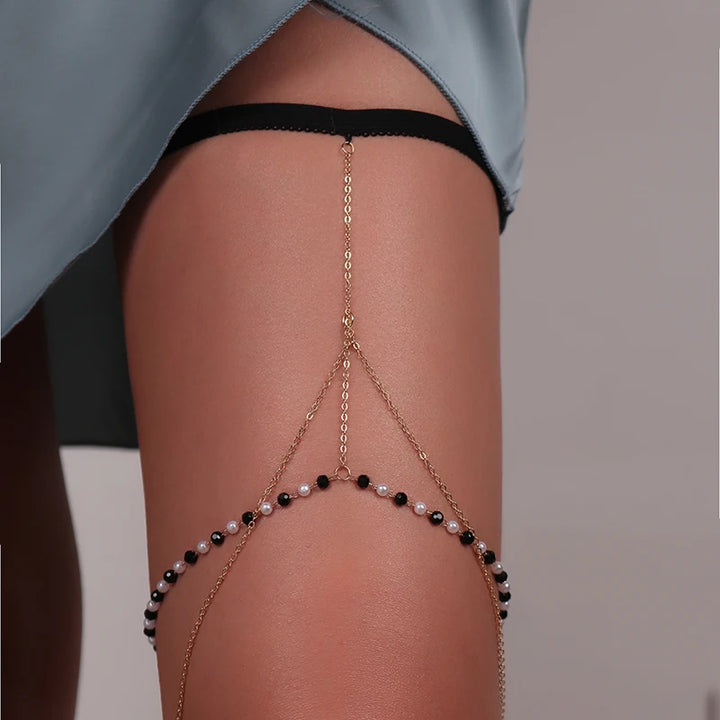 Boho Moon Thigh Chain for Women