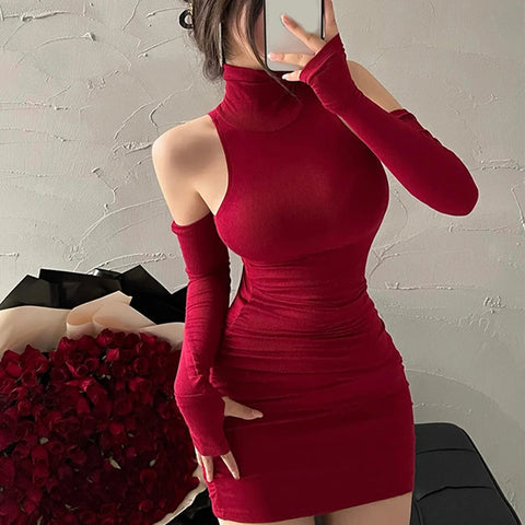 Women’s Sleeveless Pleated Mini Dress