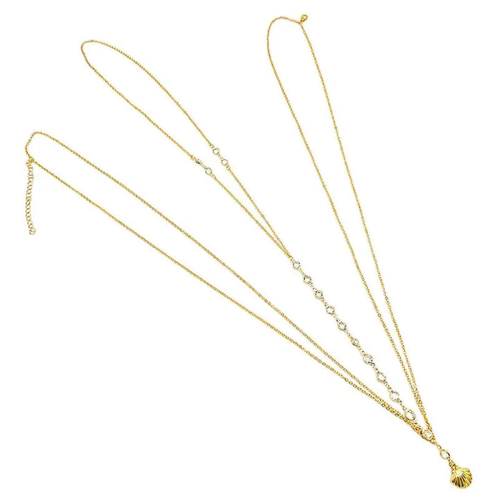 Gold Layered Shell Pendant Body Chain