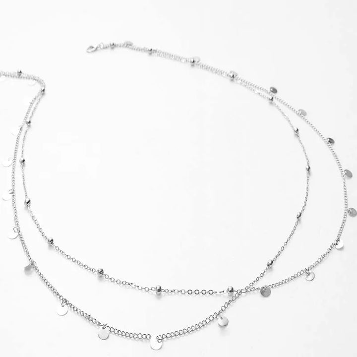 Women’s Double Layer Beaded Waist Chain
