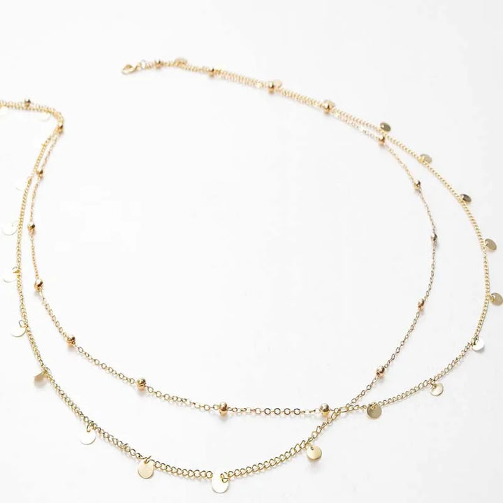 Women’s Double Layer Beaded Waist Chain