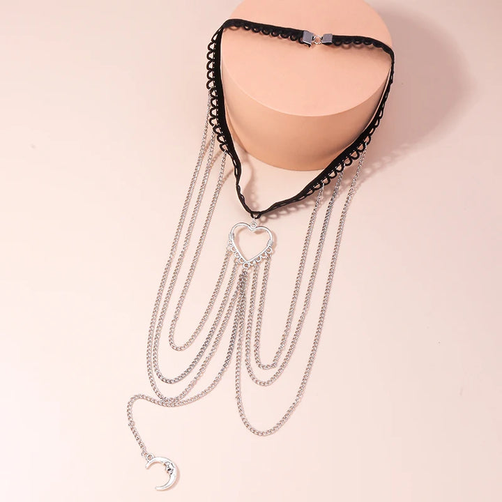 Boho Moon Thigh Chain for Women