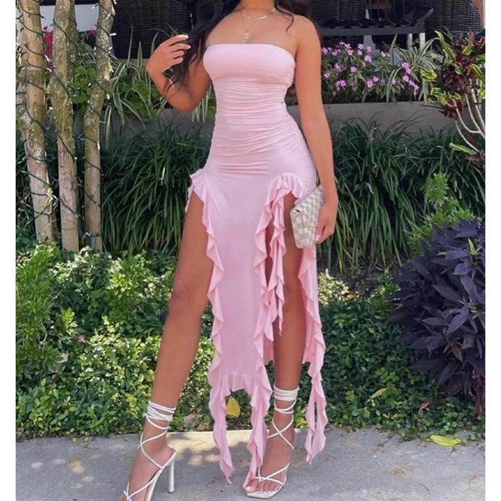 Women’s Strapless Floral Mini Dress